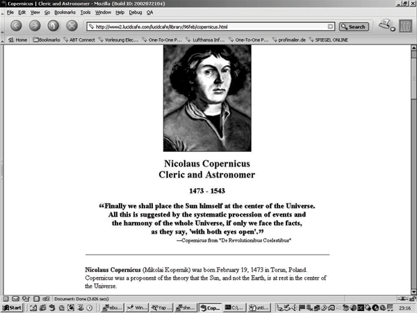 Figure 2:1 Nicolaus Copernicus